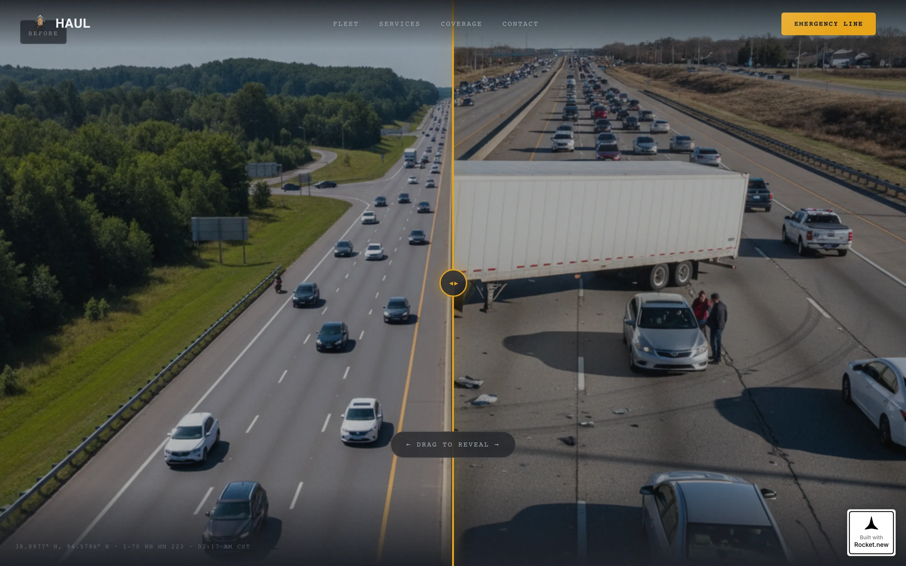 Flatbed & Heavy Towing Landing Page Template