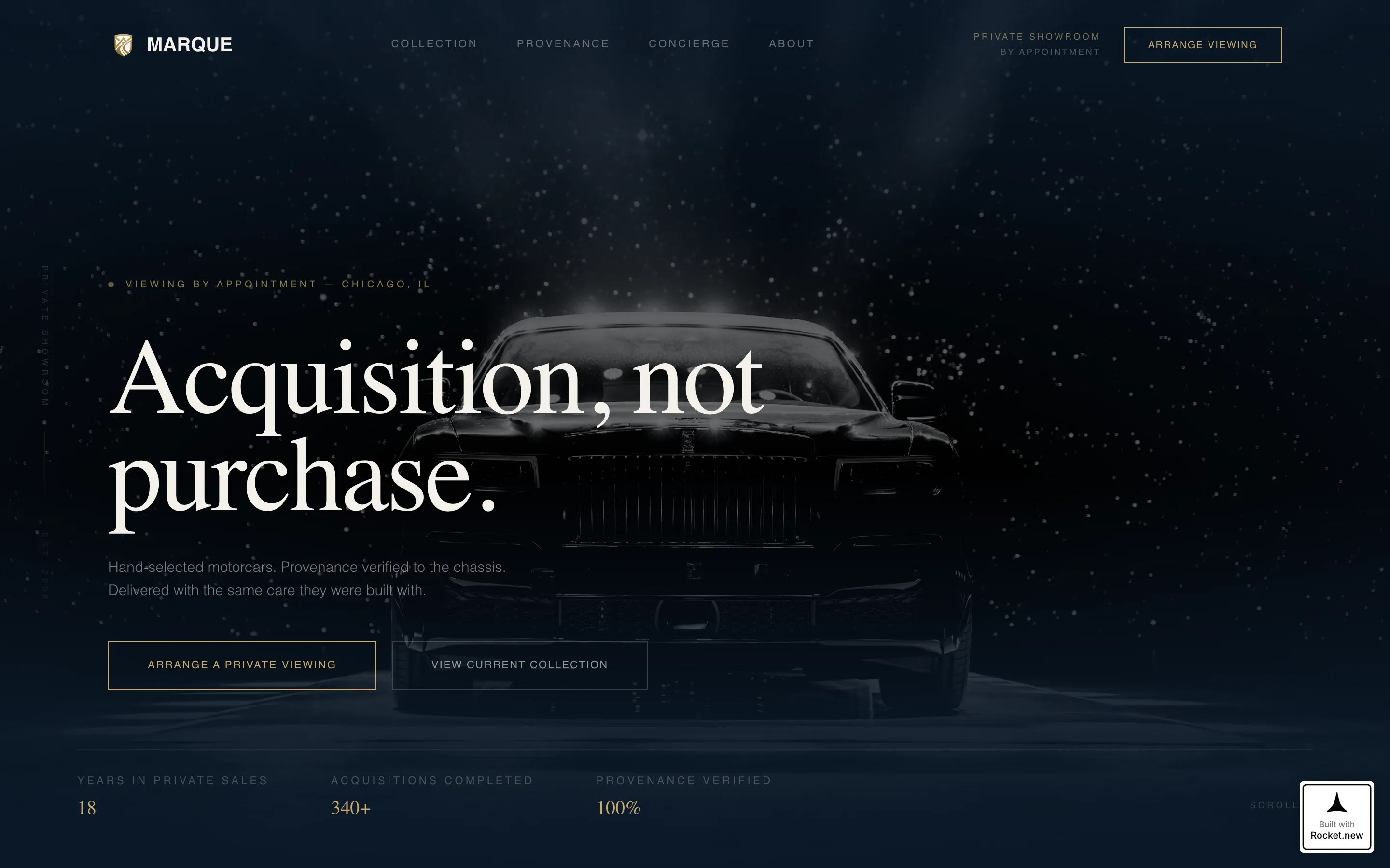 Exclusive Luxury Automotive | Free Website Template | Rocket