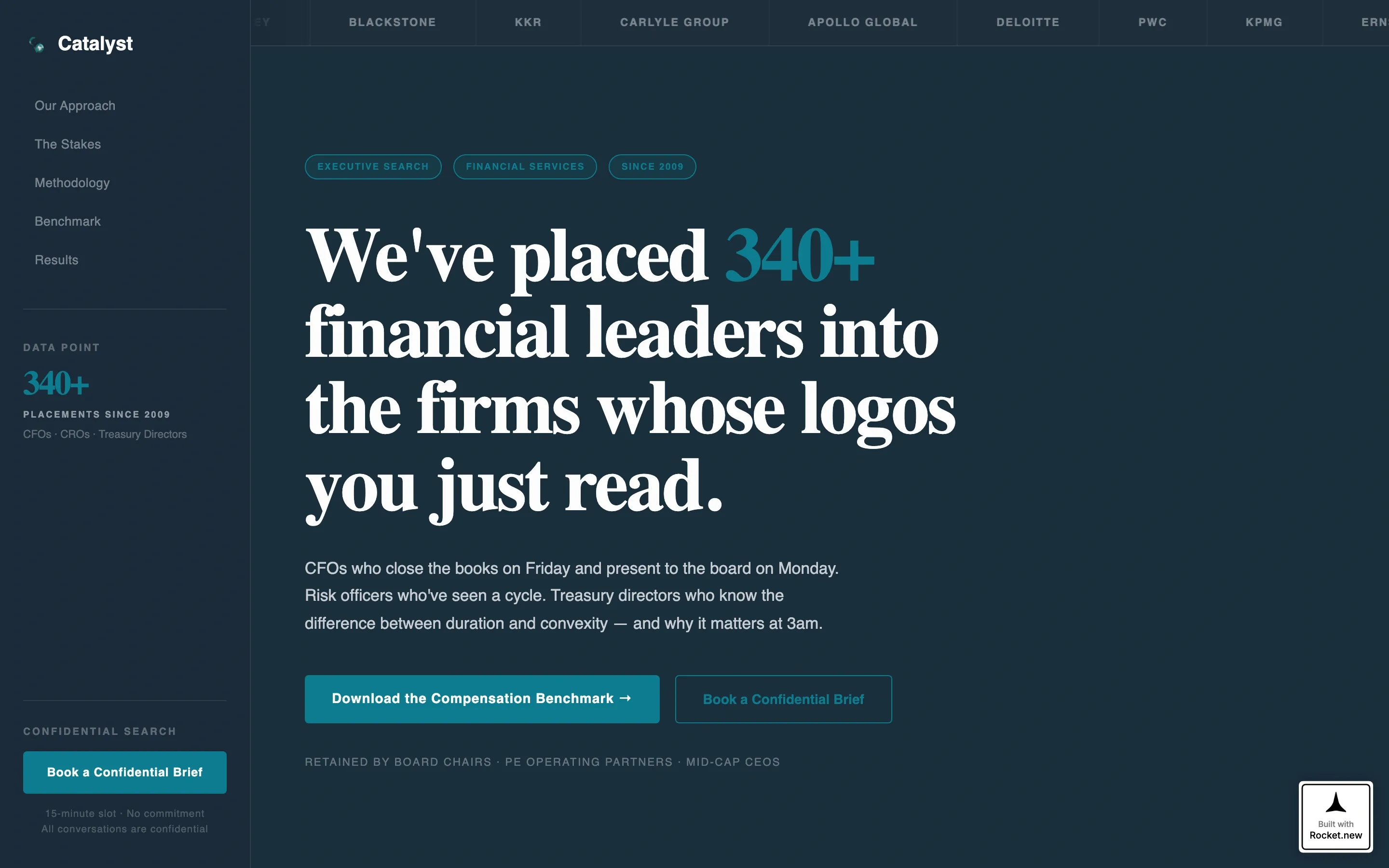 Financial Services | Free Website Template | Rocket