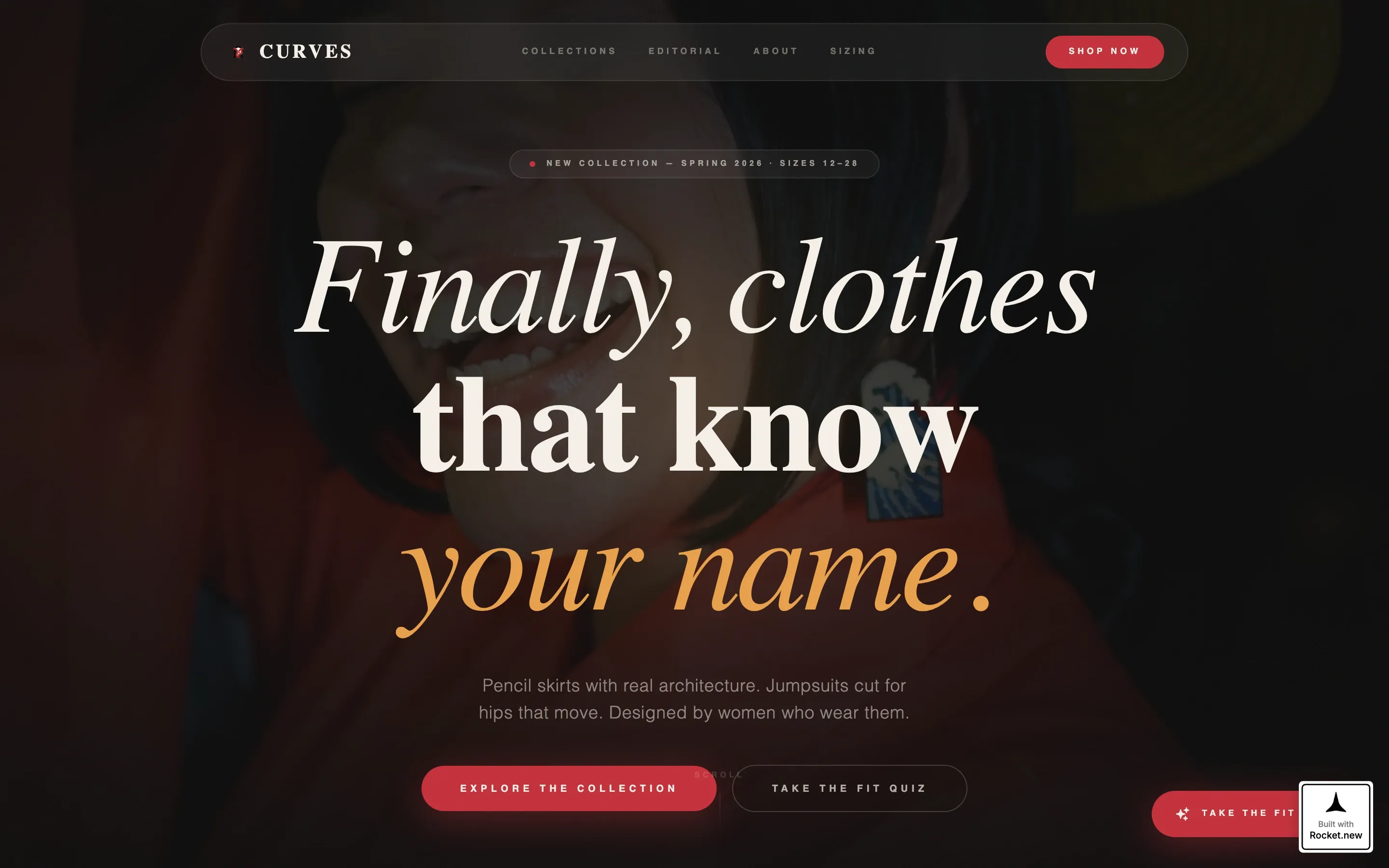 Plus-Size Fashion Landing Page Template