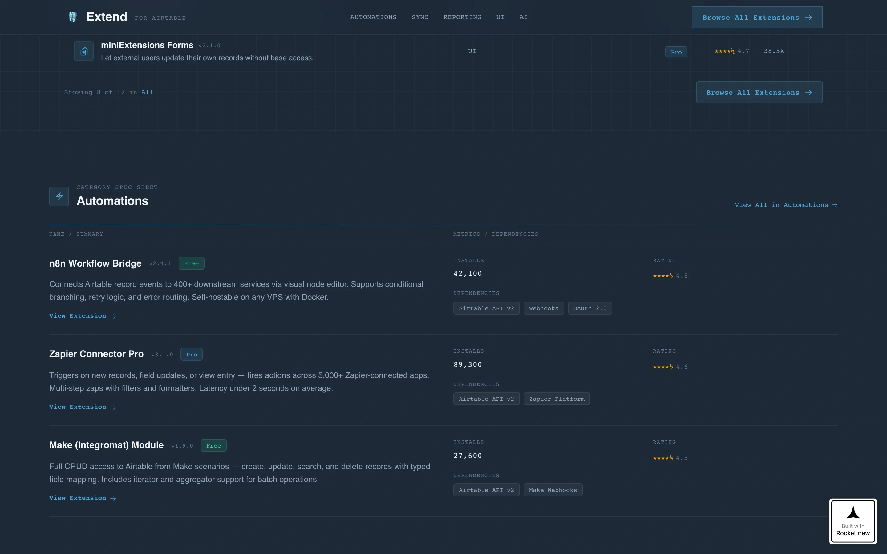 No-Code Platform Documentation Advanced Reviews Website Template