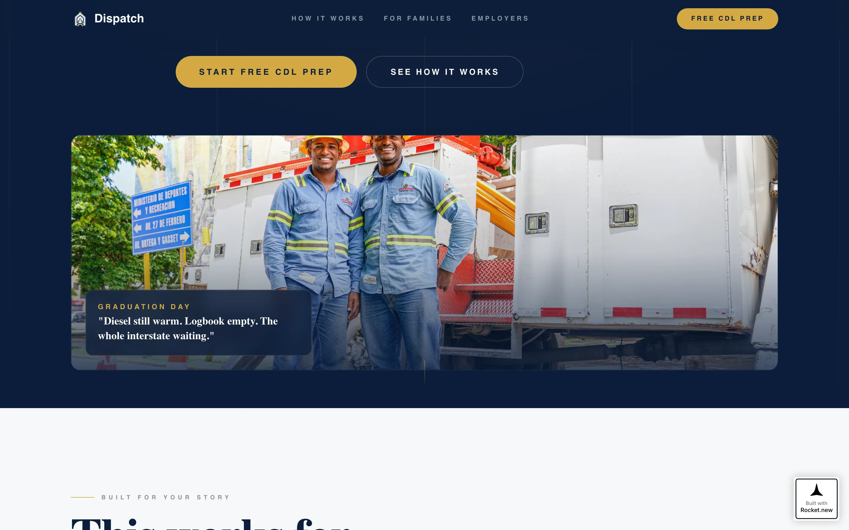 Trusted CDL | Free Website Template | Rocket
