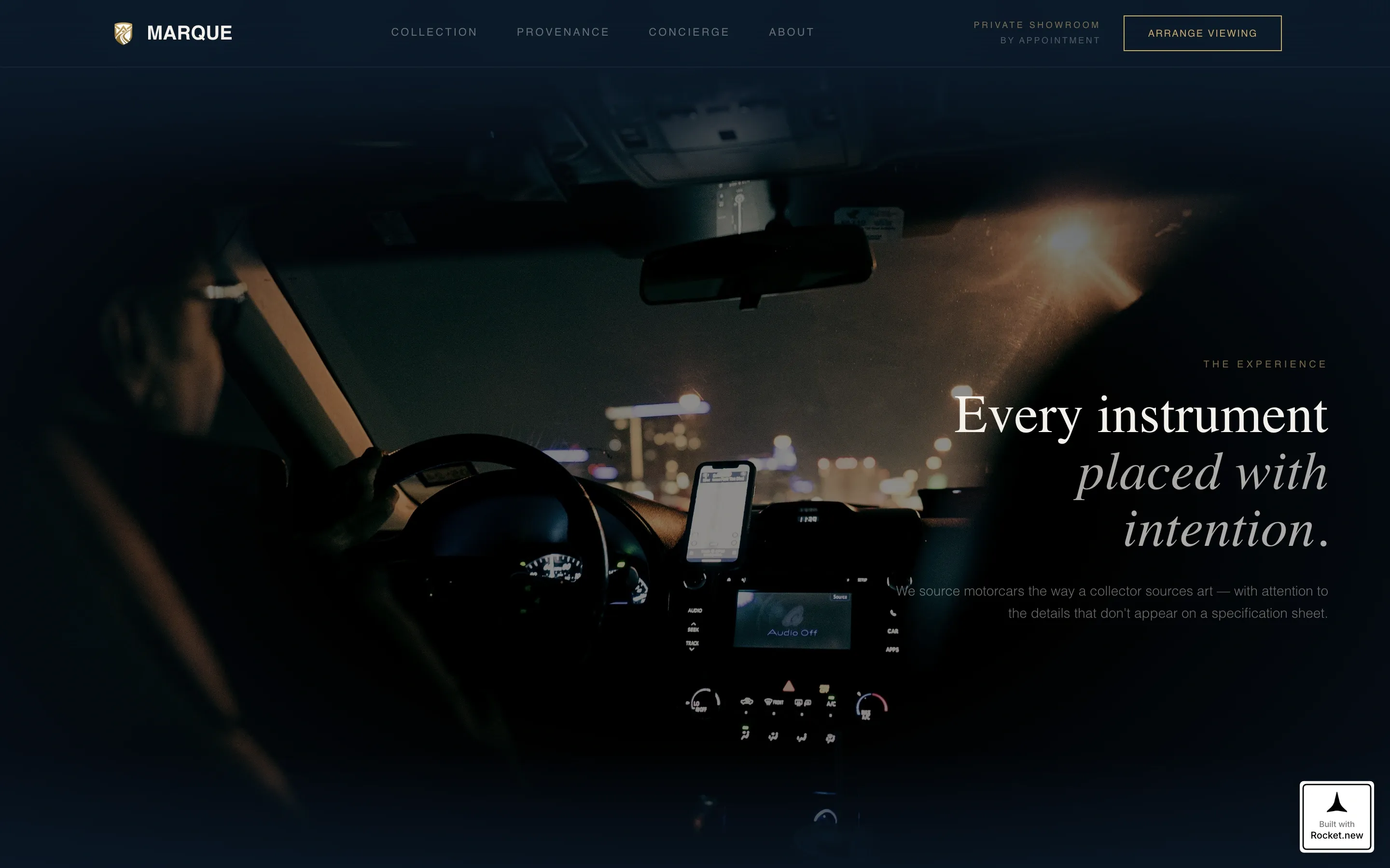 Exclusive Luxury Automotive | Free Website Template | Rocket