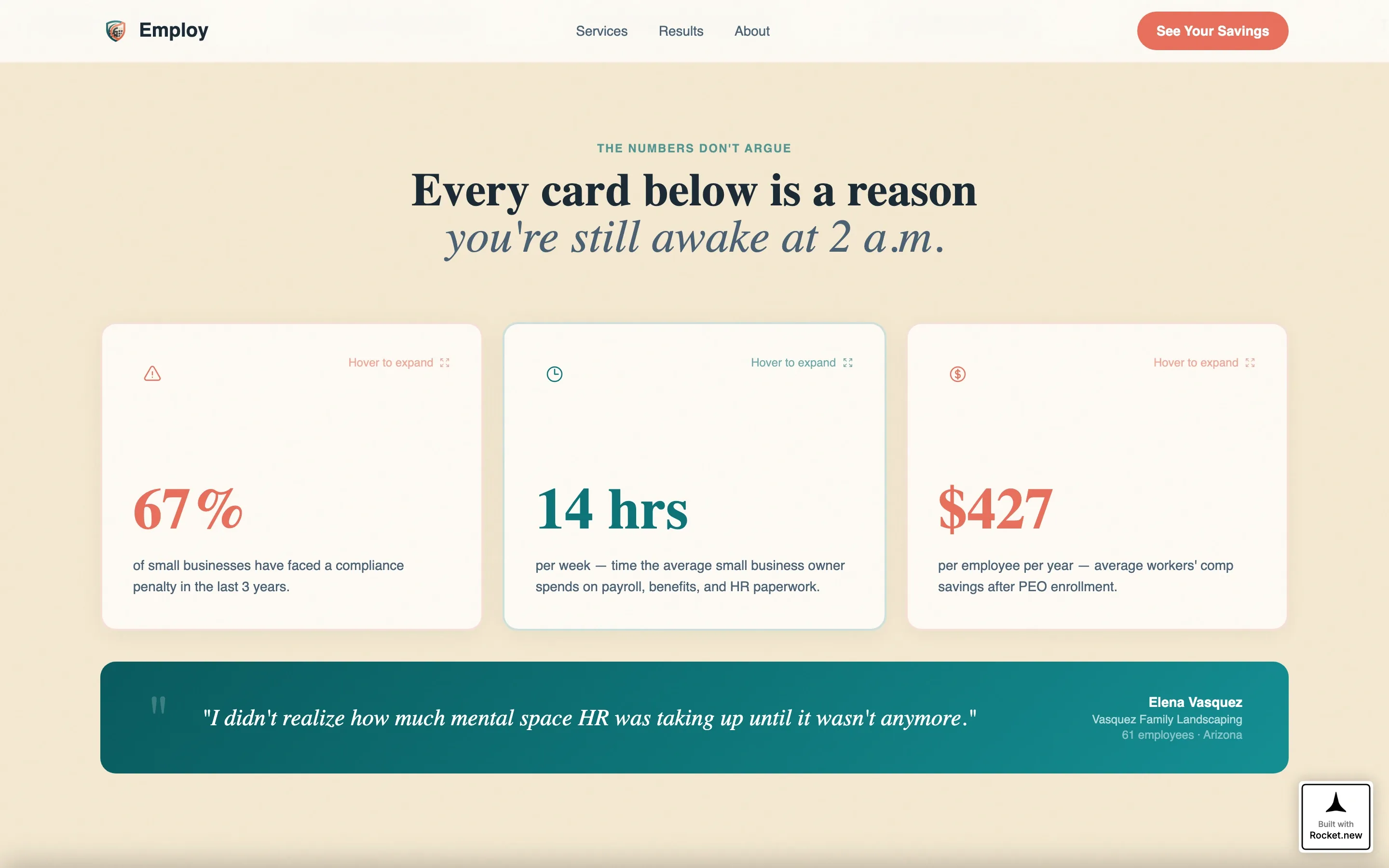 Trusted PEO | Free Website Template | Rocket