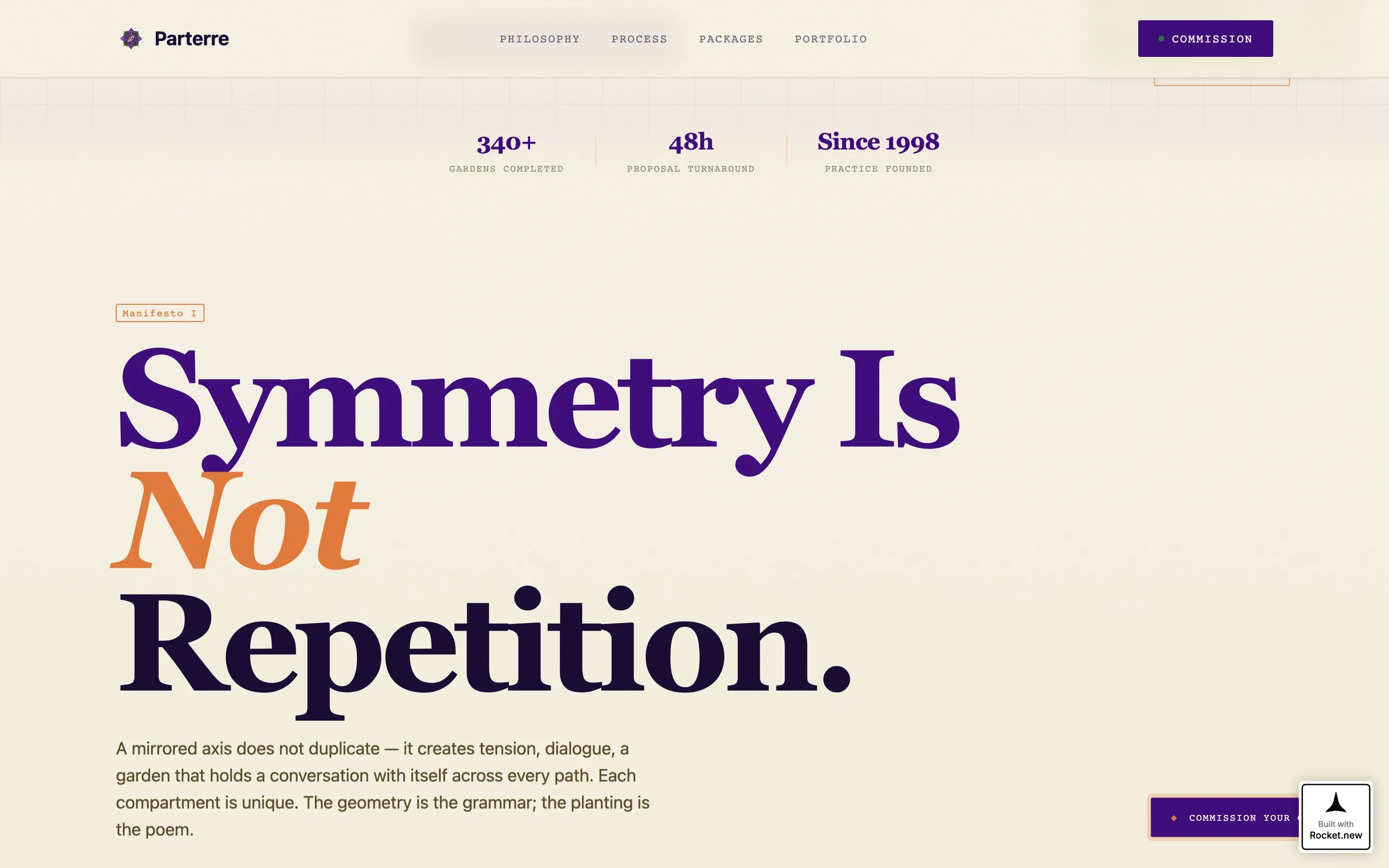 Victorian Landscape Designer Landing Page Template