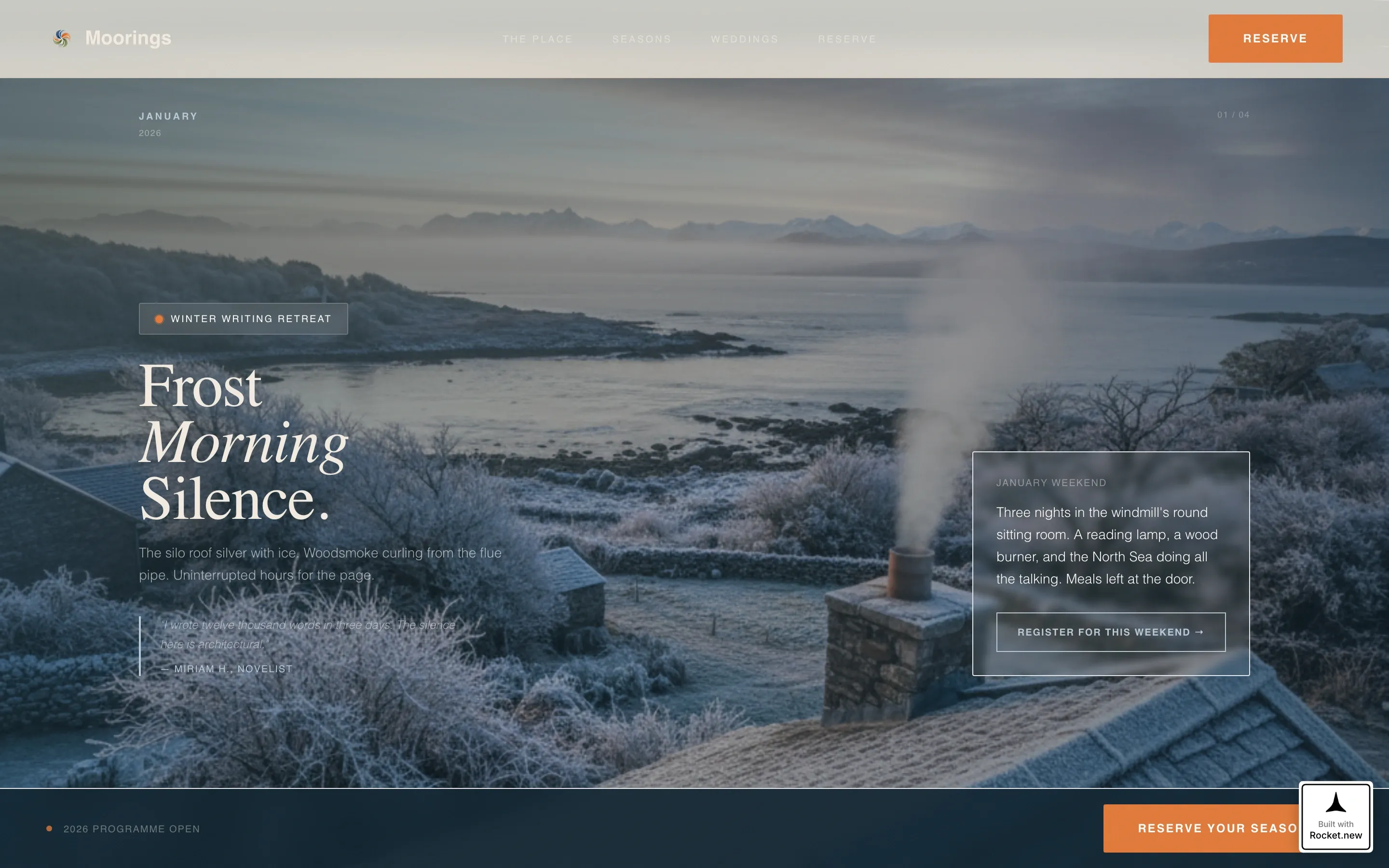 Coastal Windmill Stay Seasonal Event Landing Page