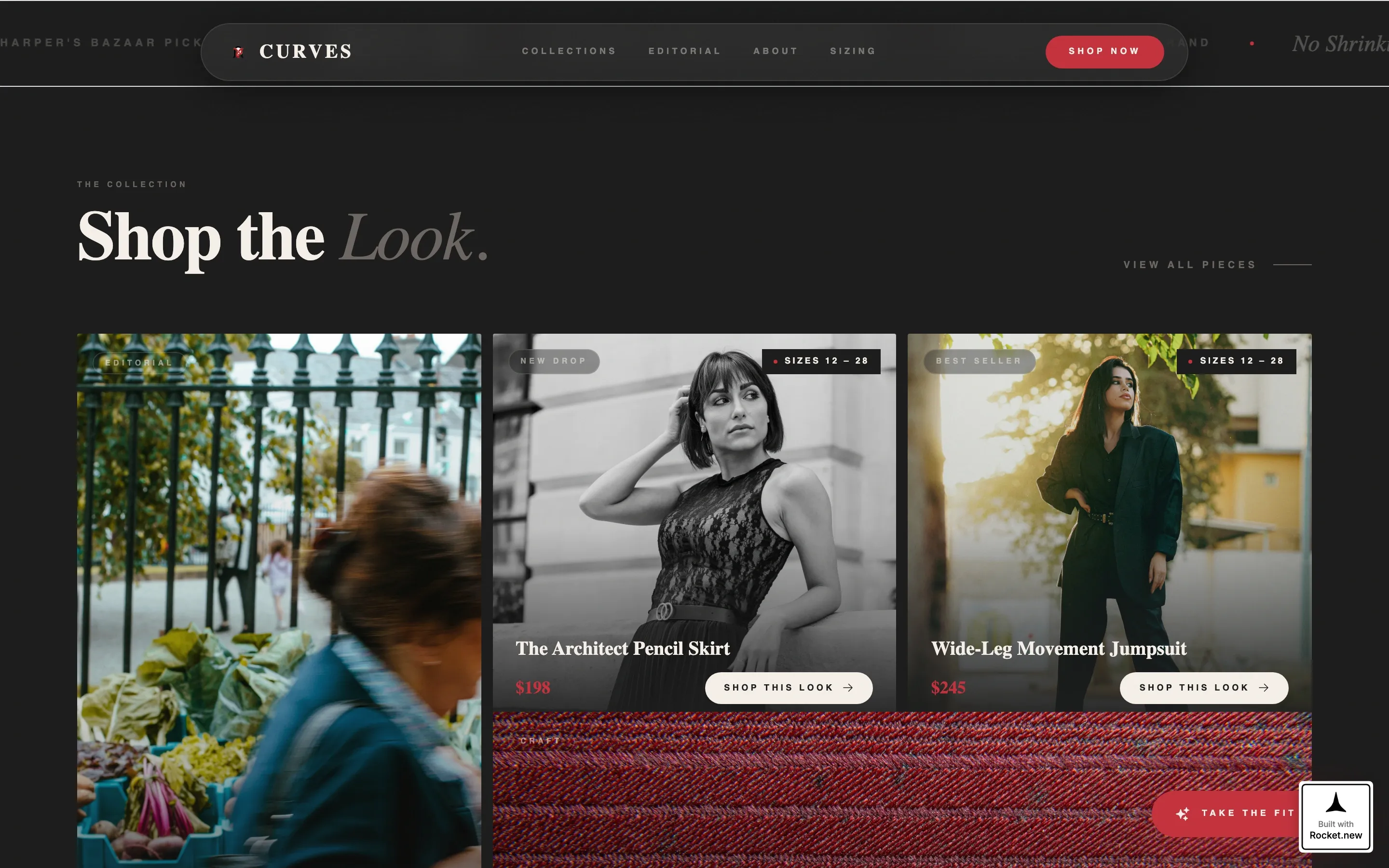 Plus-Size Fashion Landing Page Template
