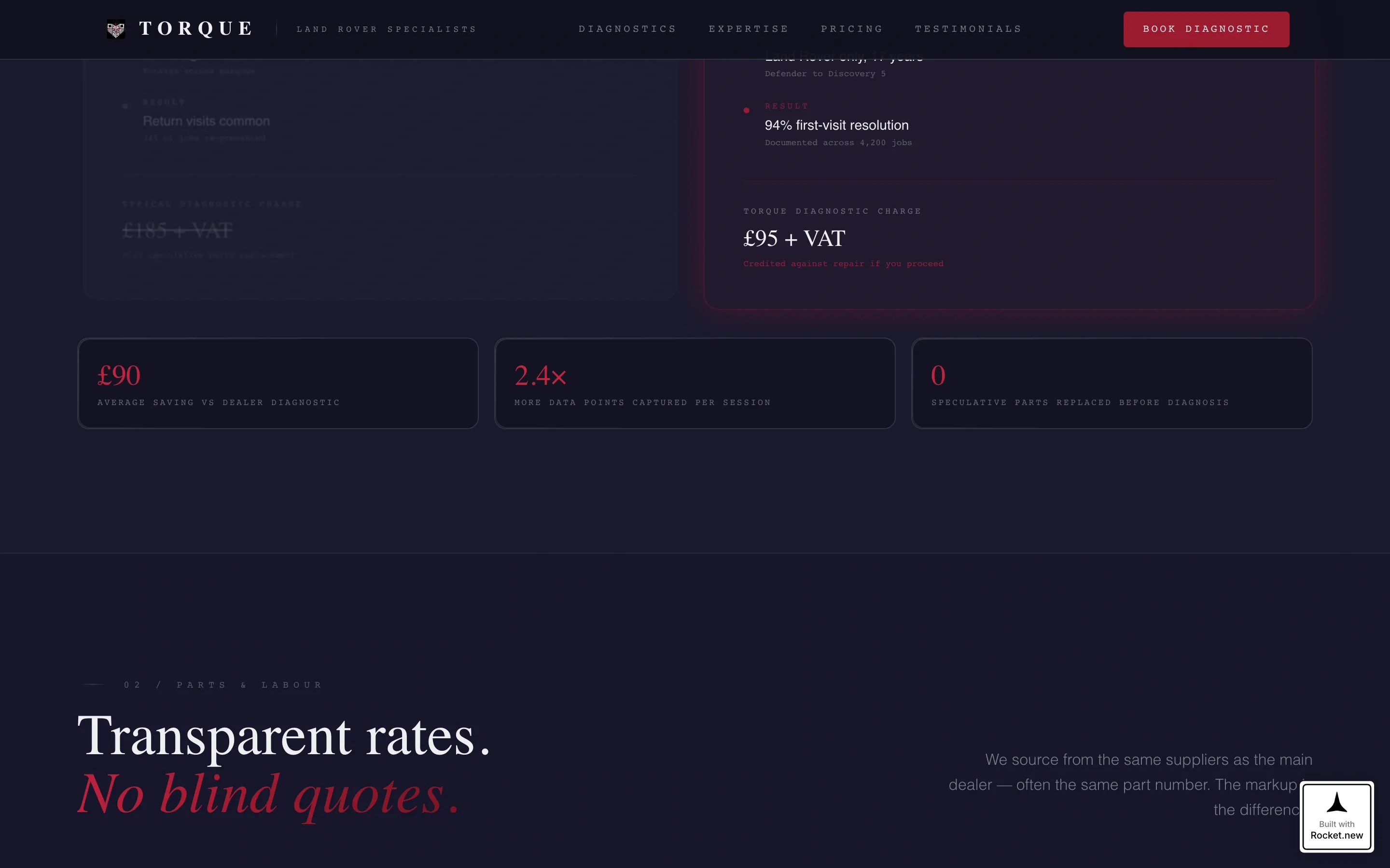 Landrover | Free Website Template | Rocket