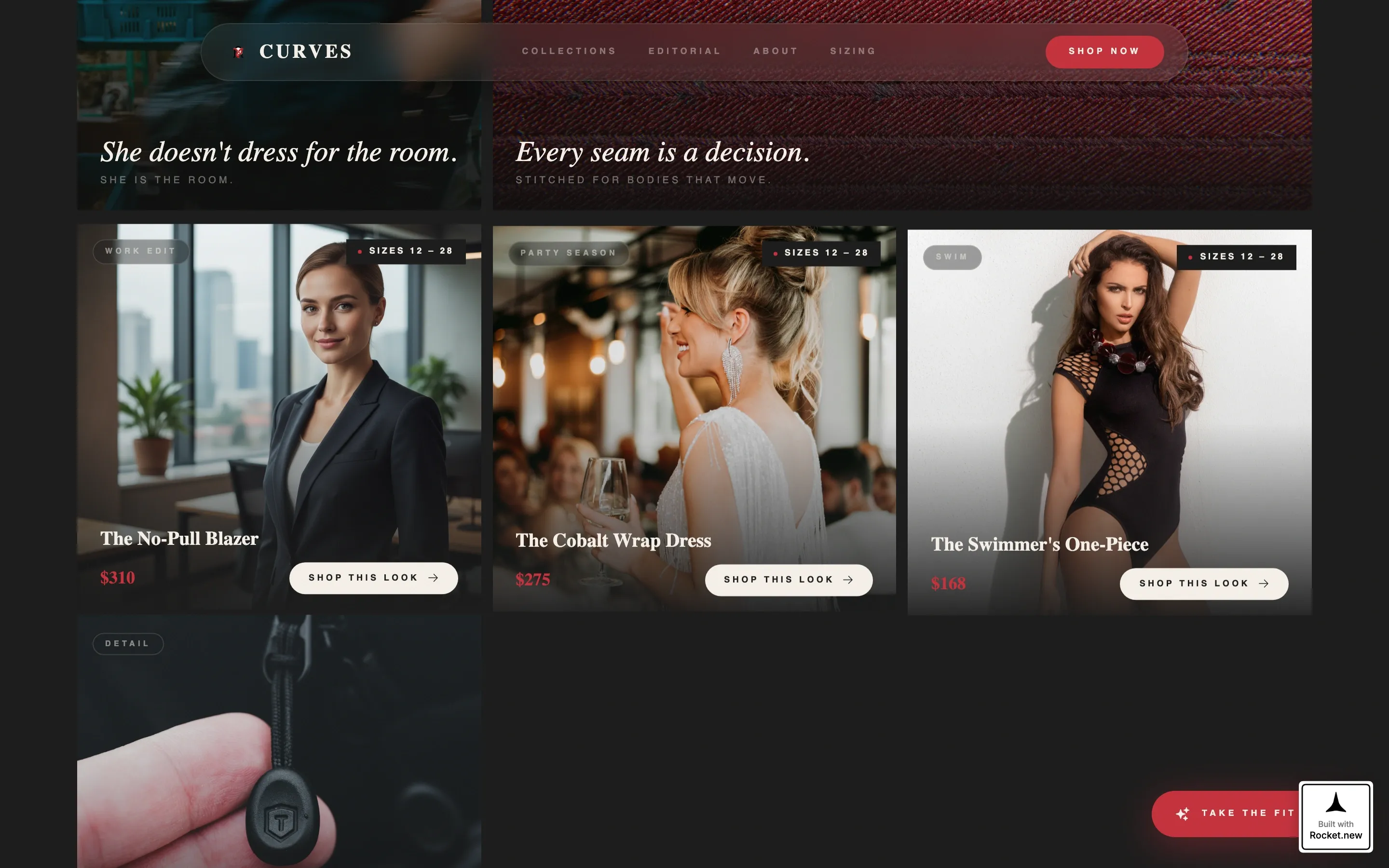 Plus-Size Fashion Landing Page Template