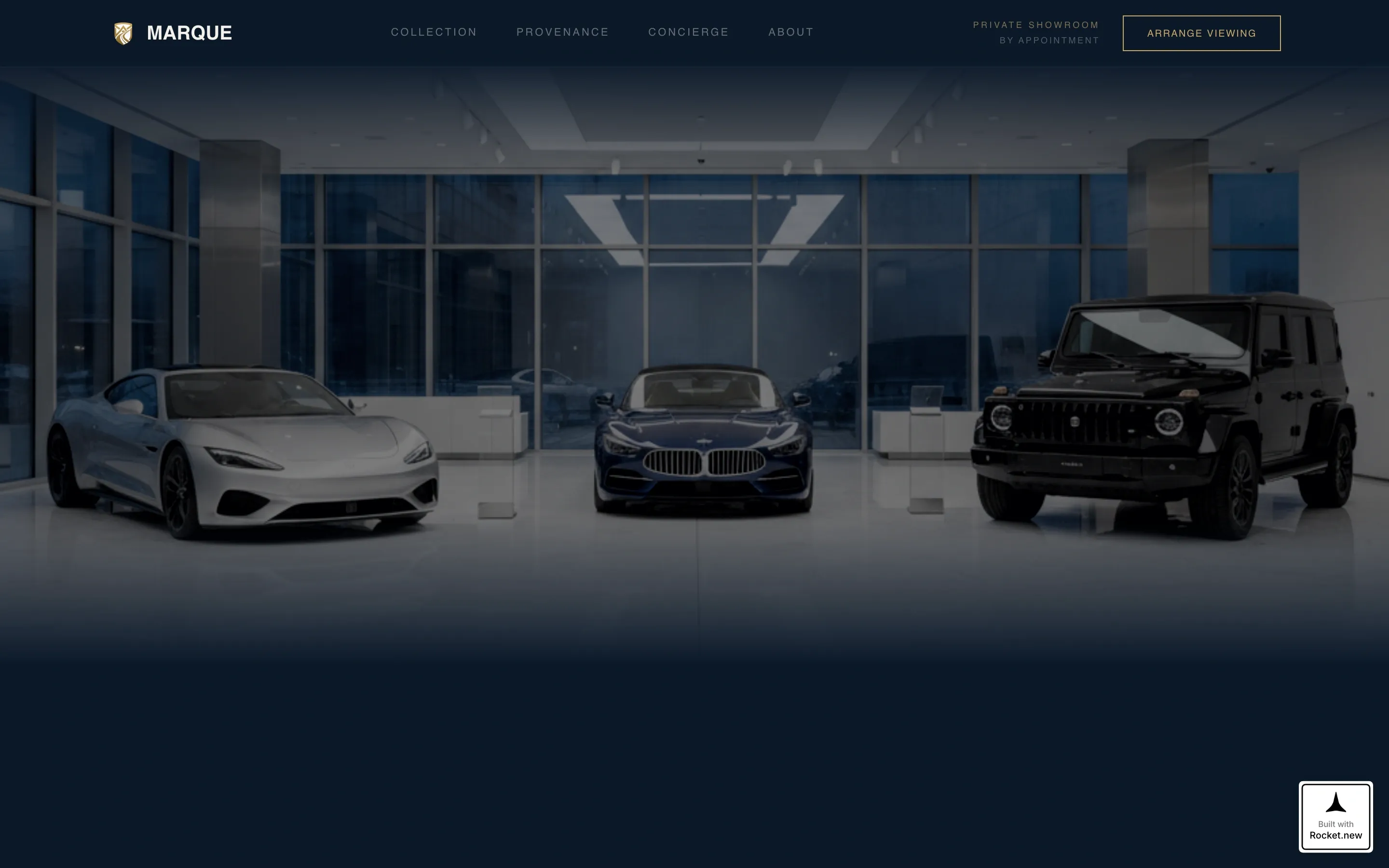 Exclusive Luxury Automotive | Free Website Template | Rocket