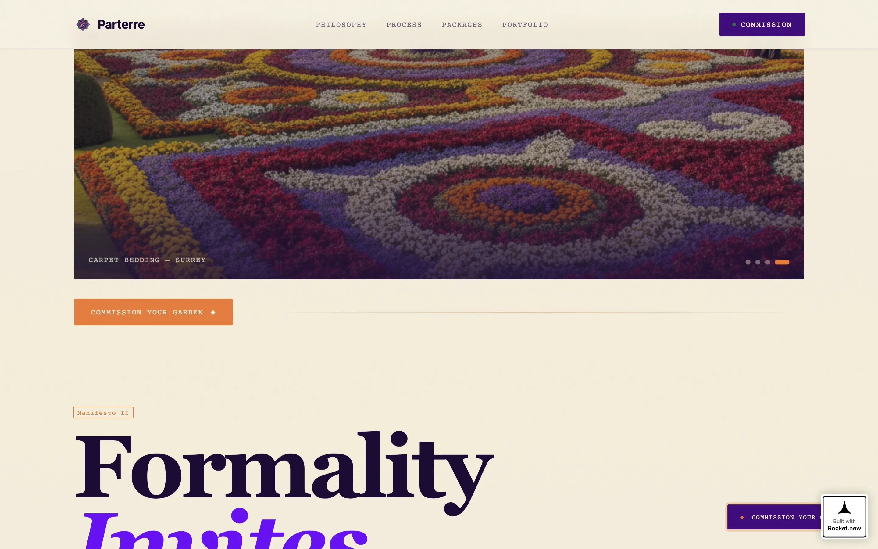 Victorian Landscape Designer Landing Page Template