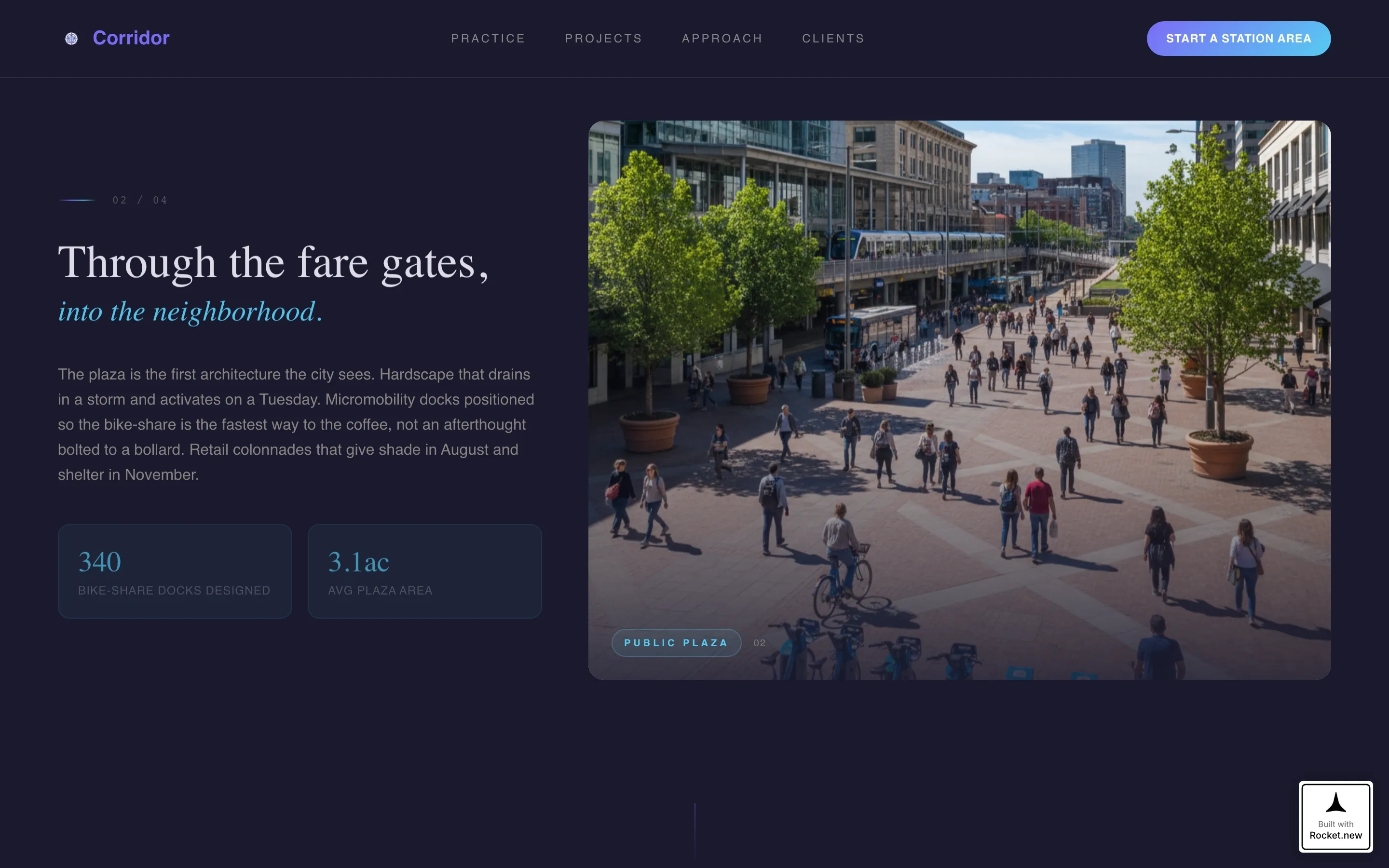 Transit-Oriented Design Practice Landing Page Template