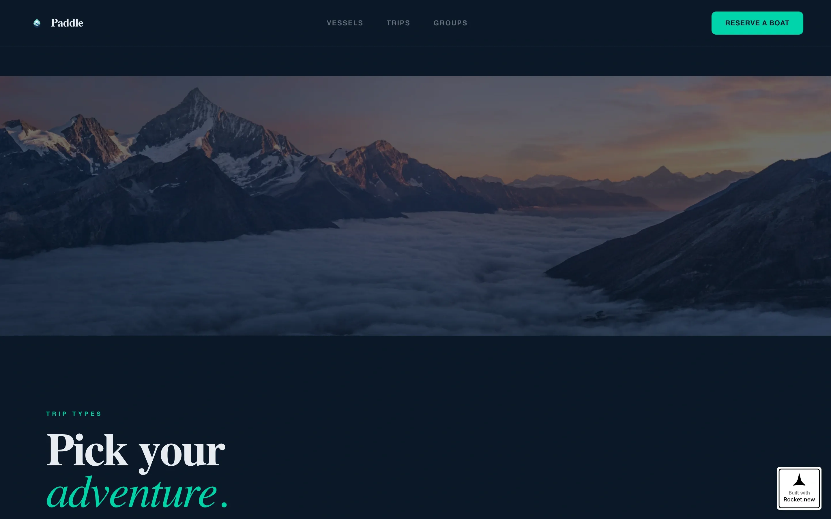 Kayak & Canoe Rental Landing Page Template
