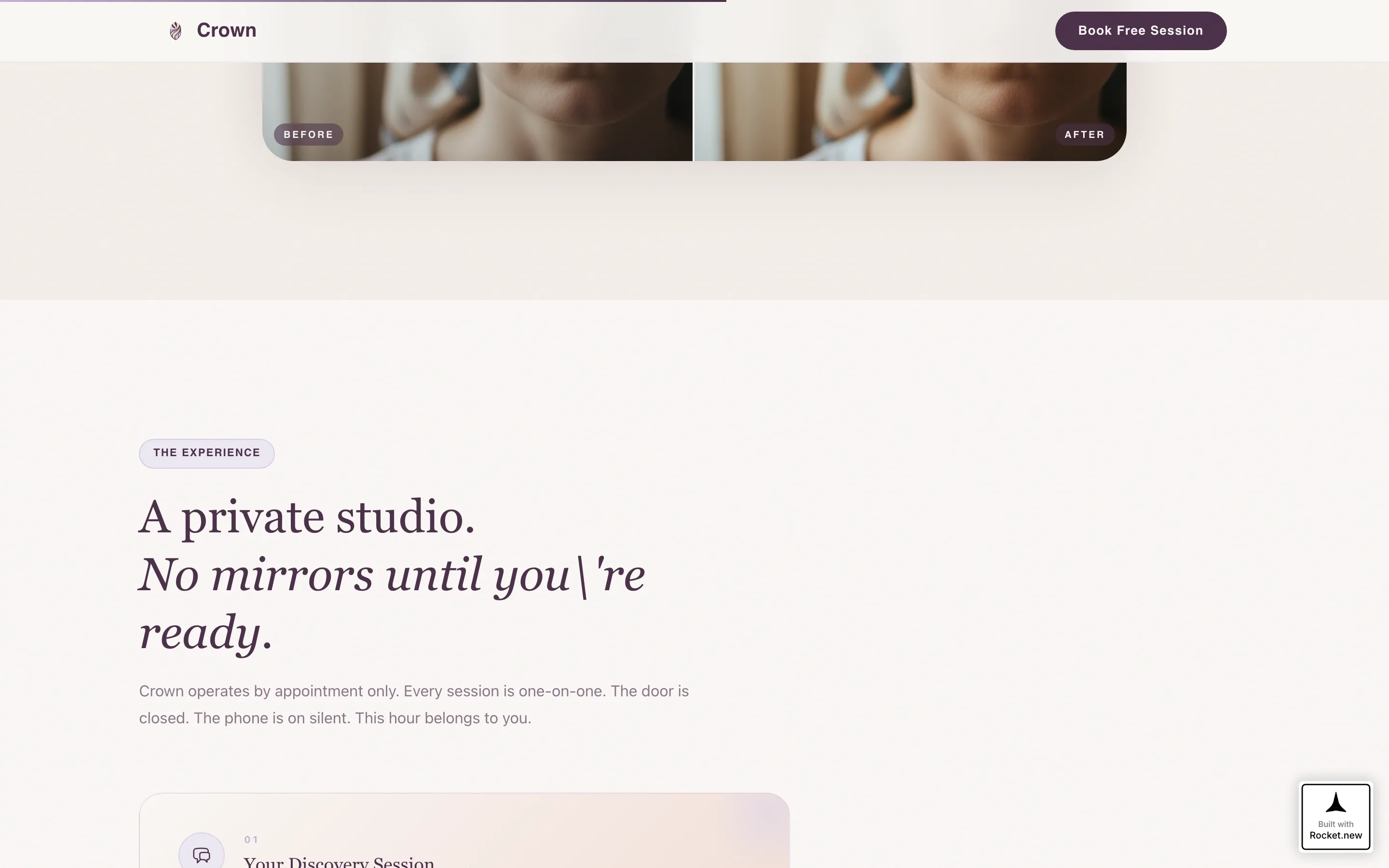 Wig Specialist Landing Page Template, Lavender Dream