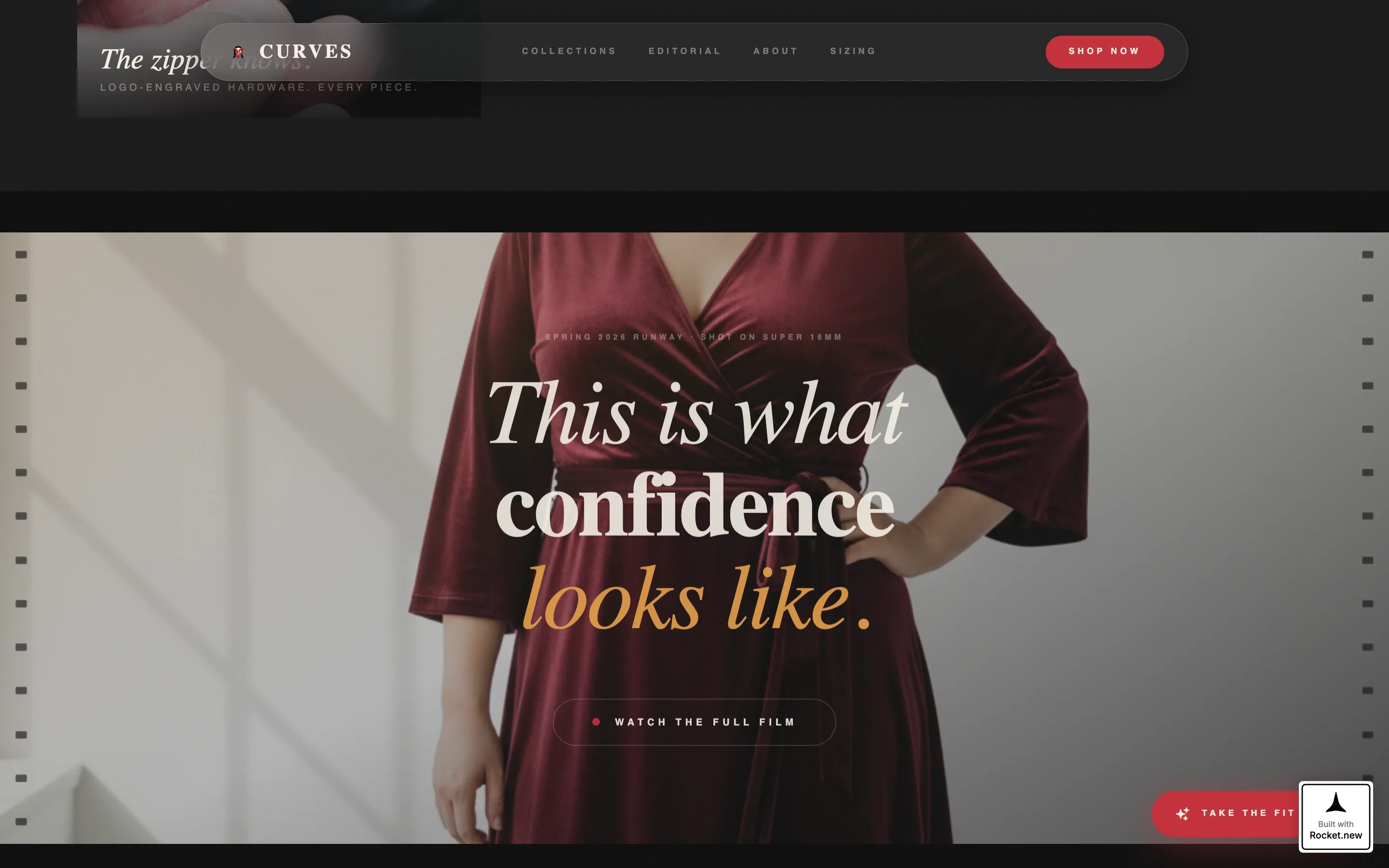 Plus-Size Fashion Landing Page Template