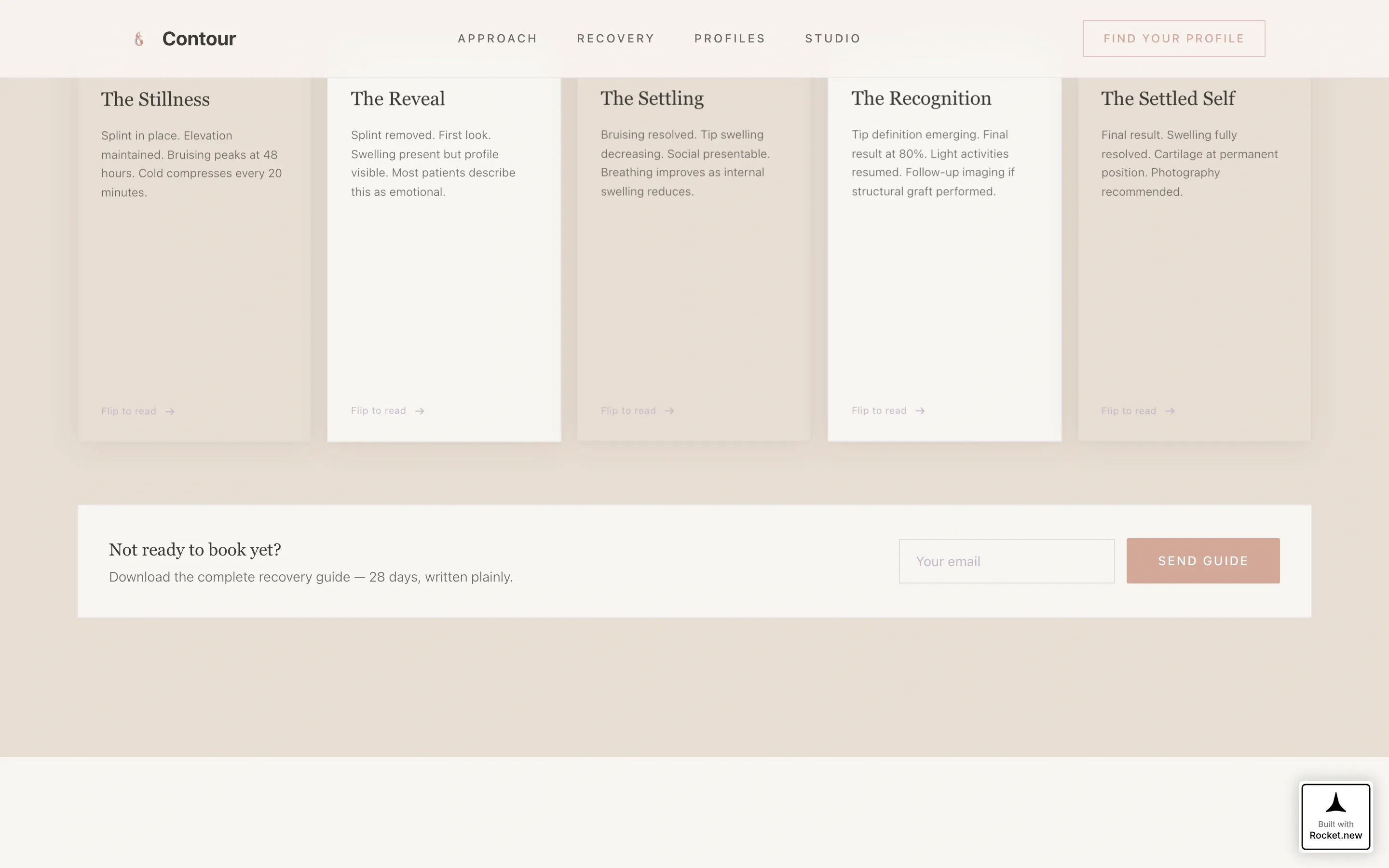 Rhinoplasty Clinic Landing Page Template