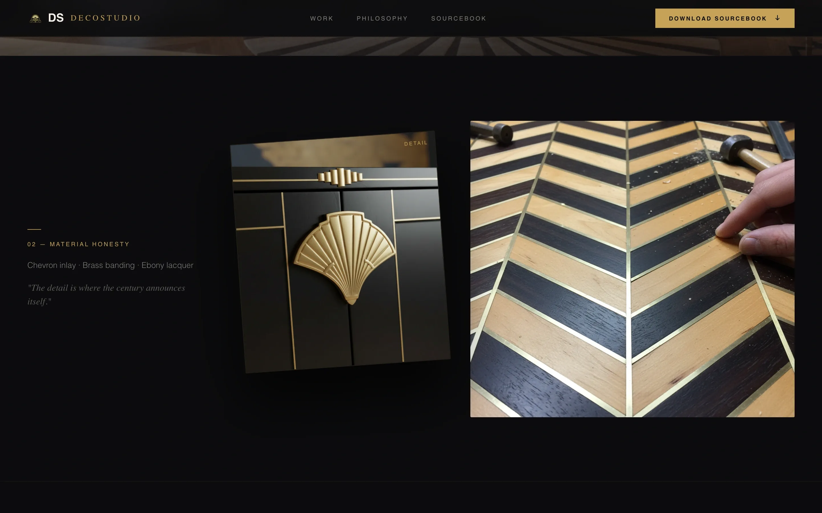 Art Deco Interior Designer Landing Page Template