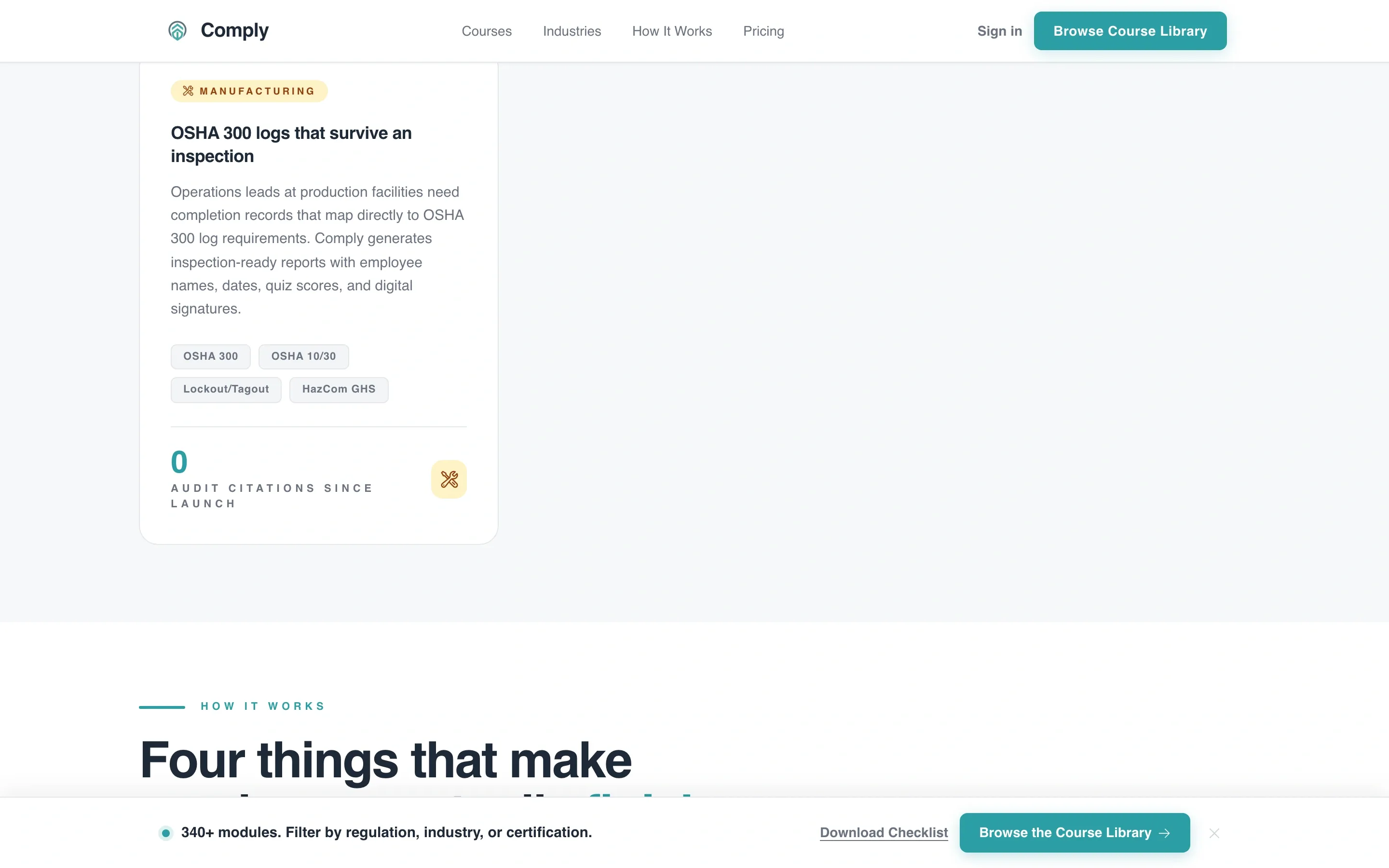 Compliance E-Learning Landing Page Template