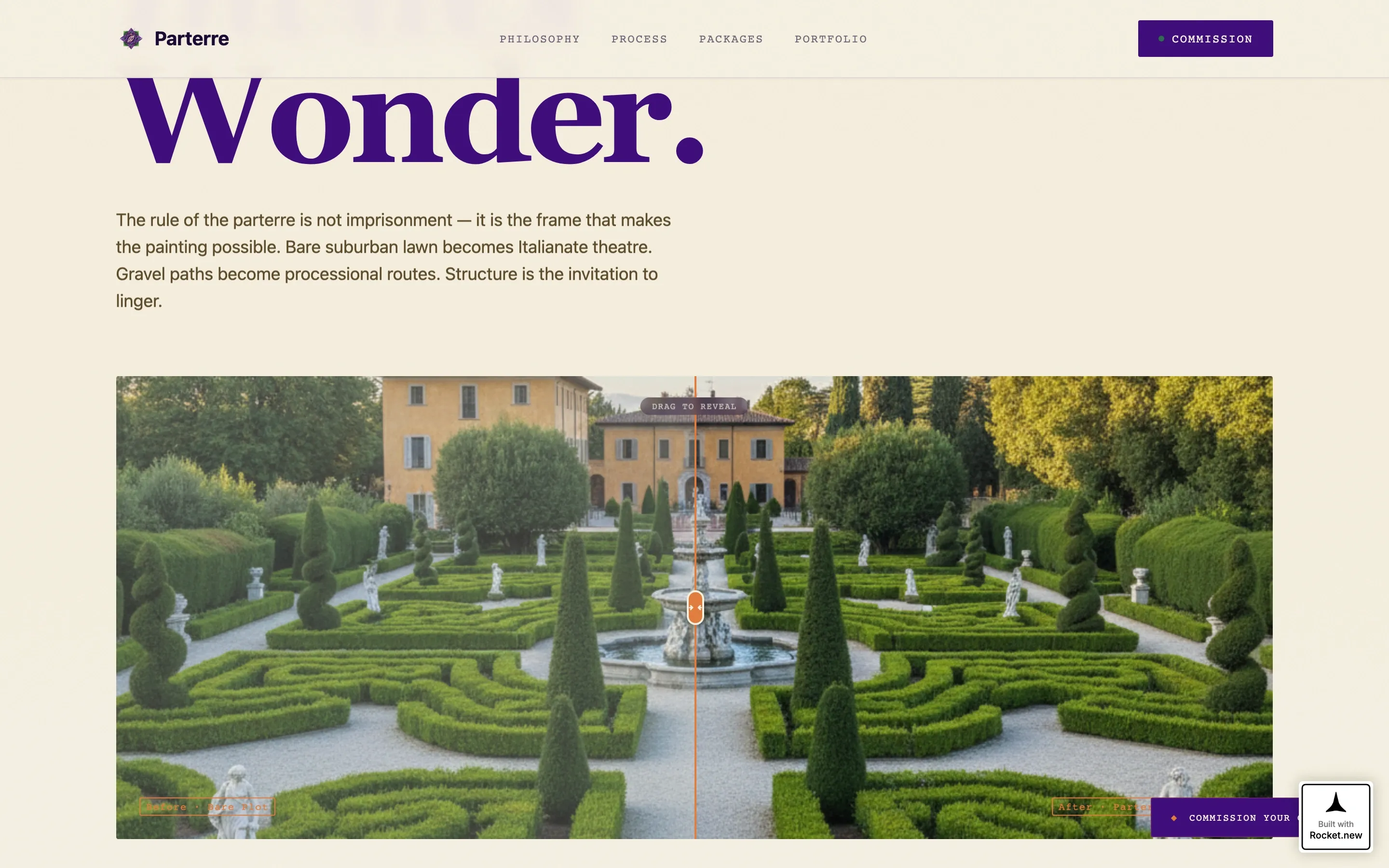Victorian Landscape Designer Landing Page Template