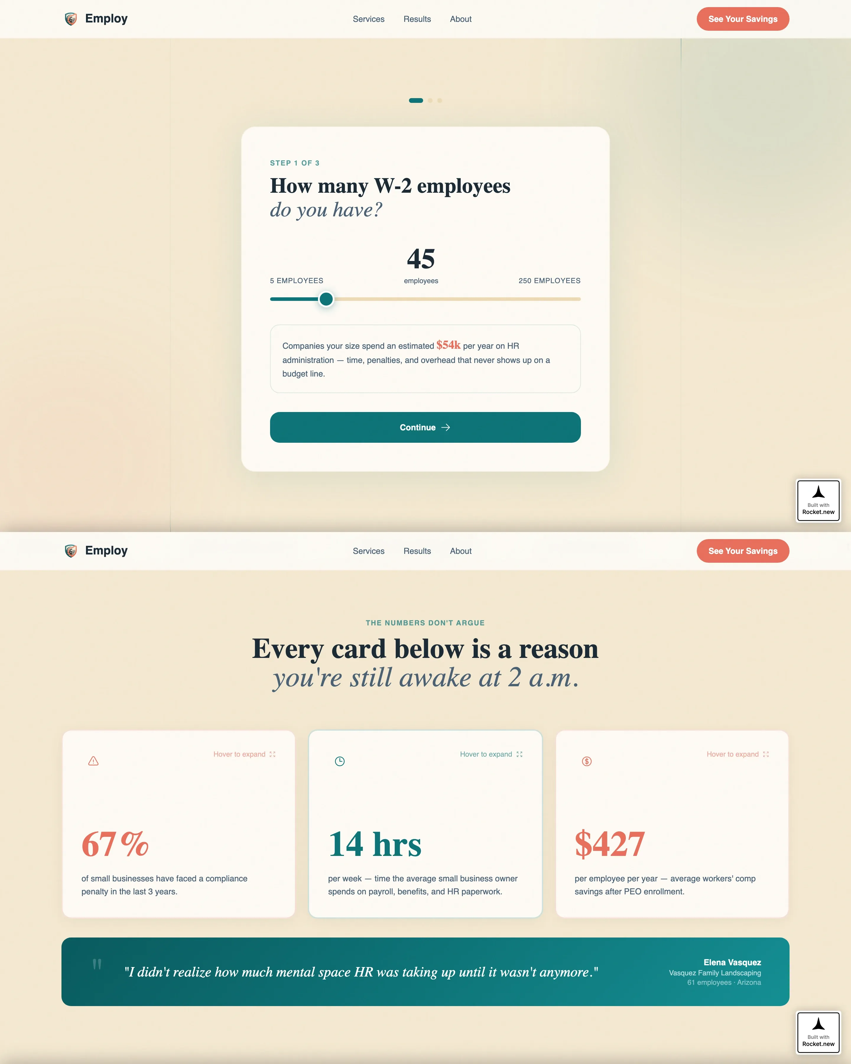 Trusted PEO | Free Website Template | Rocket
