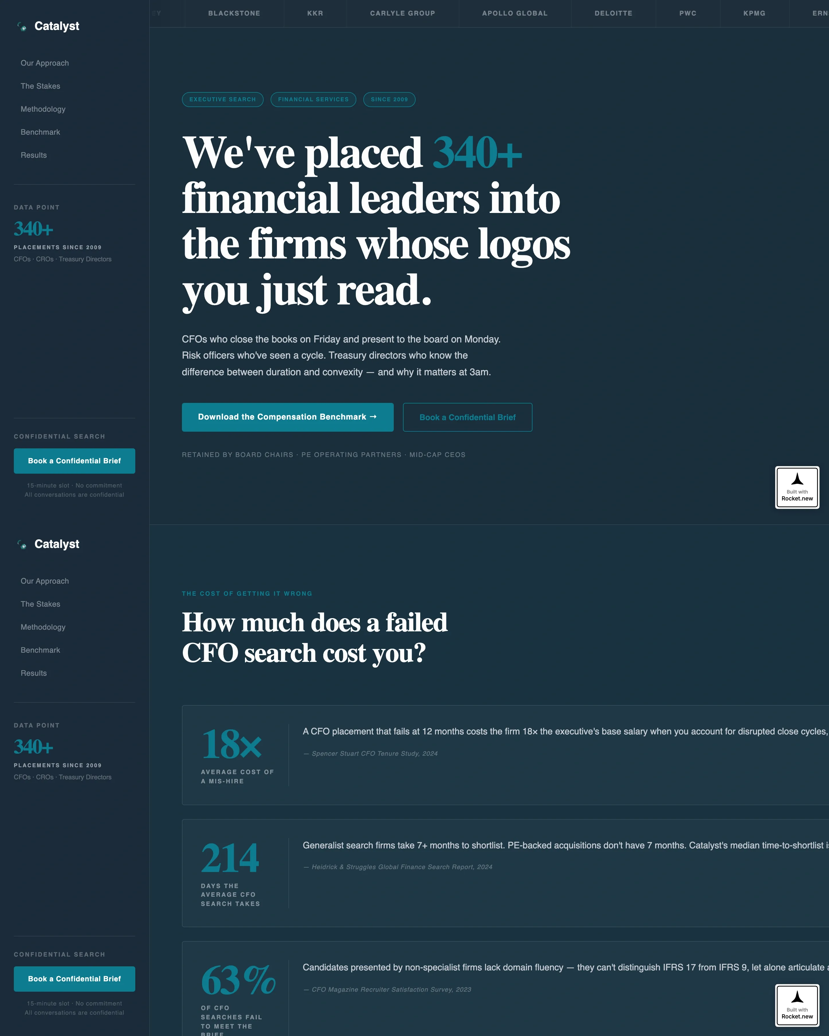 Financial Services | Free Website Template | Rocket