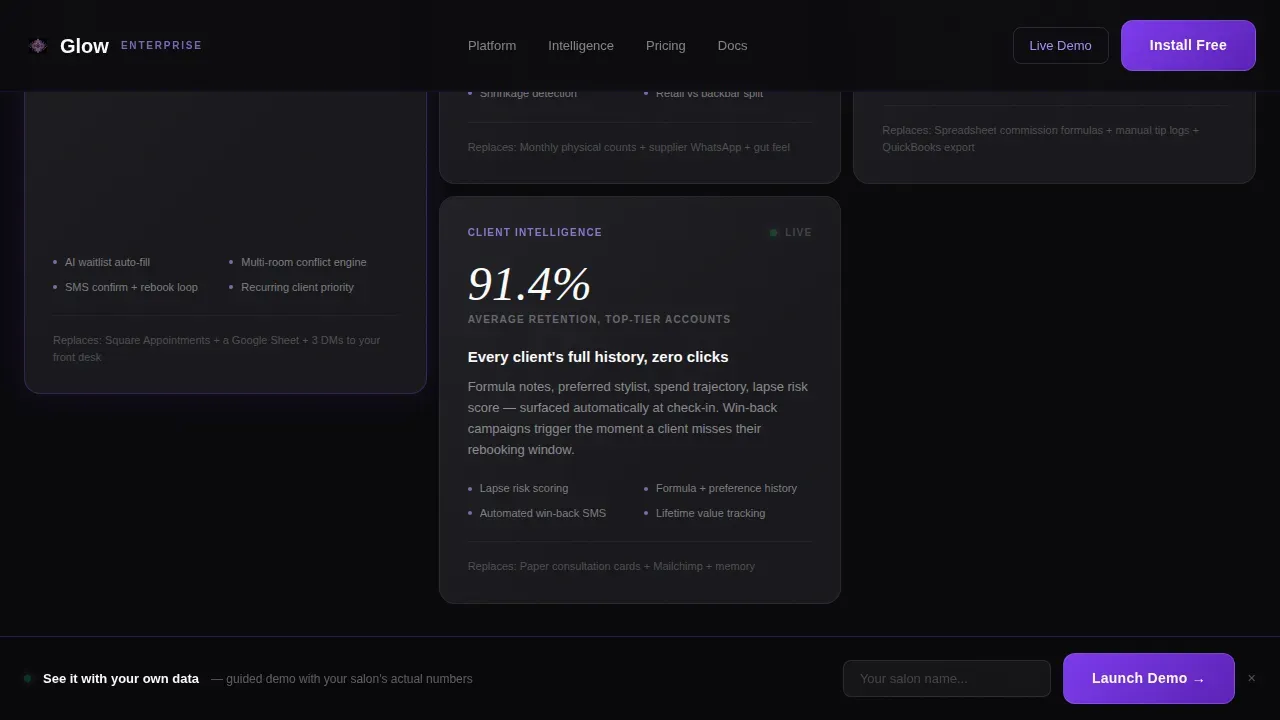 Beauty & Salon Software & SaaS Directory Website Template