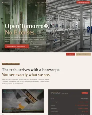 Specialist Retail Store Construction Appointment Booking Website Template