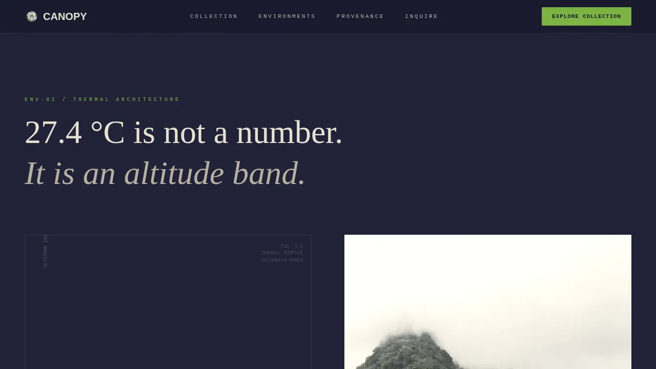 Tropical Plant Greenhouse Landing Page Template