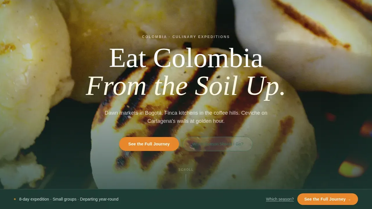 Advanced Colombia Travel Appointment Booking Website Template