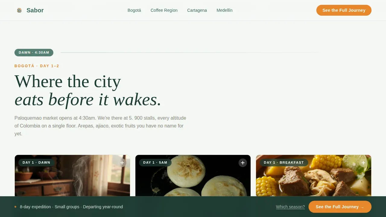 Advanced Colombia Travel Appointment Booking Website Template