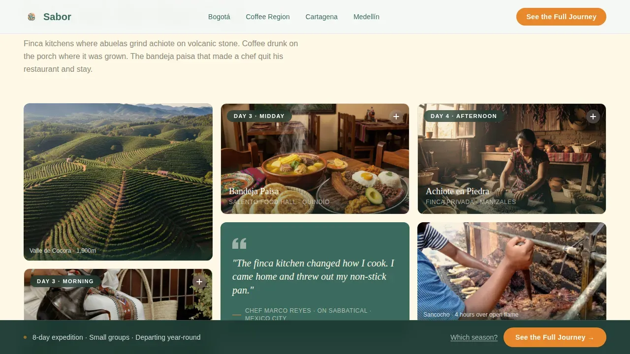 Advanced Colombia Travel Appointment Booking Website Template