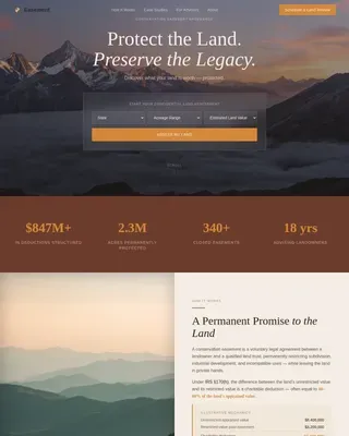 Land & Agricultural Real Estate Booking Website Template