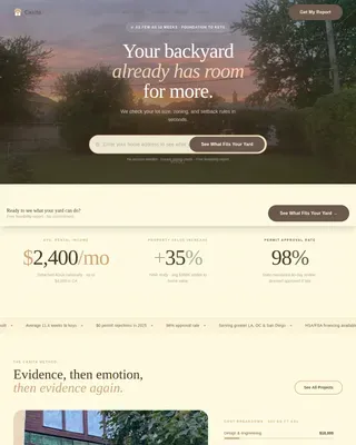 ADU (Accessory Dwelling Unit) Real Estate Professional Website Template