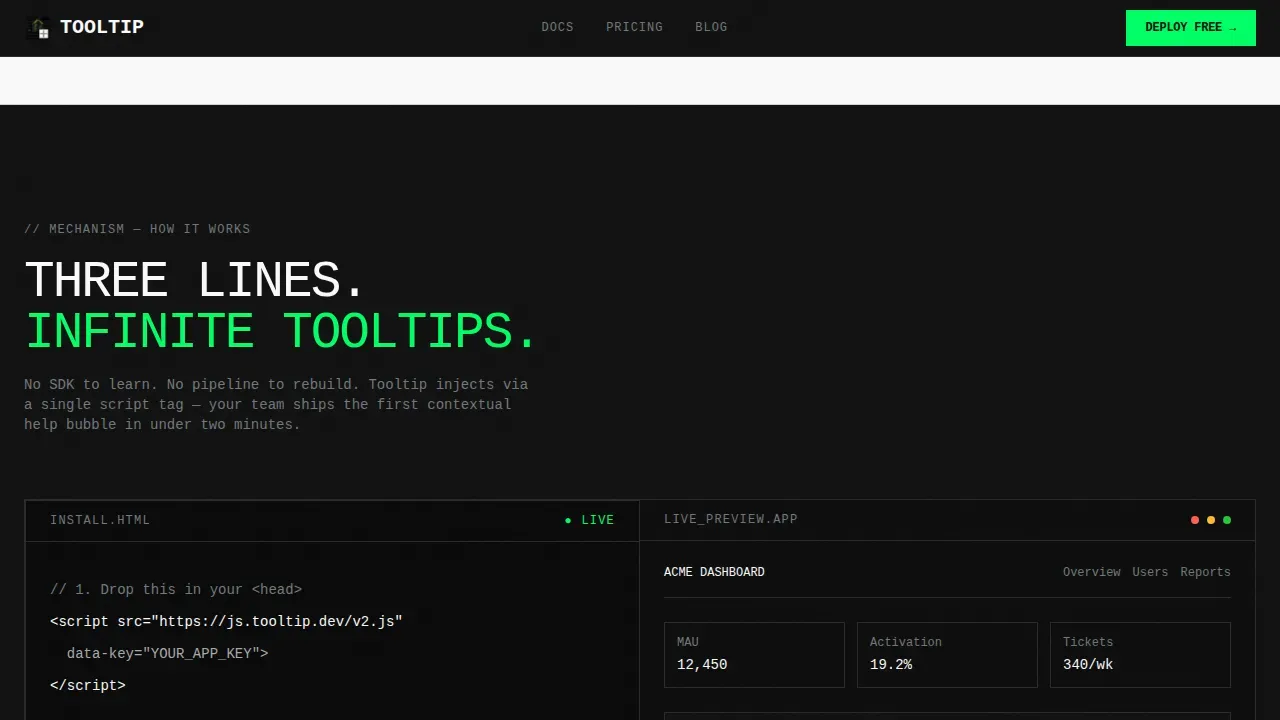 Minimal Accessible Widget Guide Landing Page Template