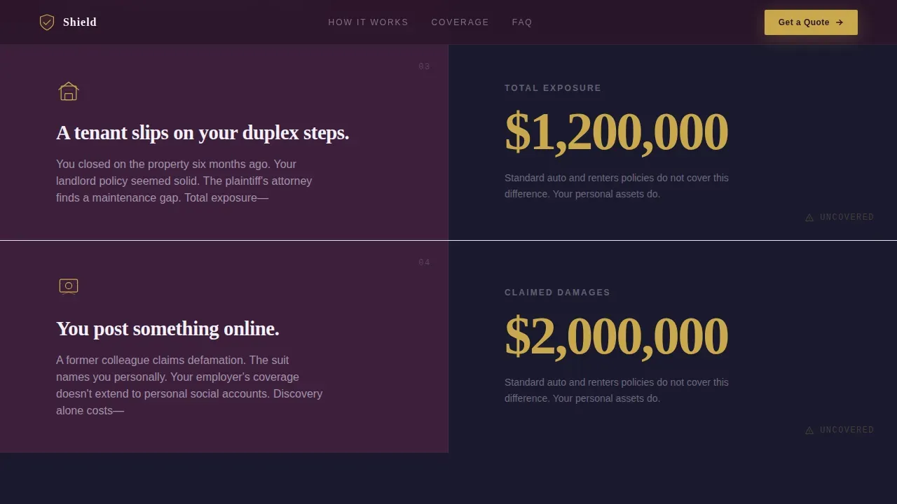 Litigation Asset Protection Landing Page Template