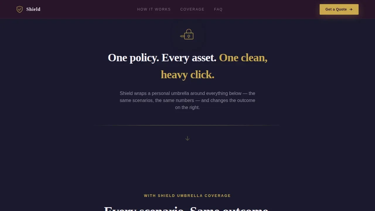 Litigation Asset Protection Landing Page Template