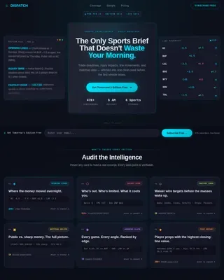 Specialist Sports Digital Presence Professional Website Template