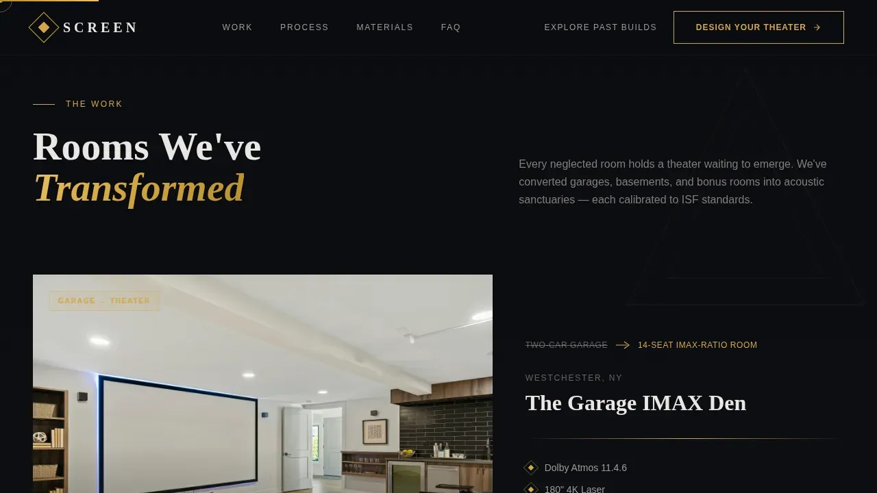 Acoustic & Specialty Design Appointment Booking Website Template