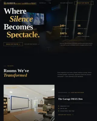 Acoustic & Specialty Design Appointment Booking Website Template