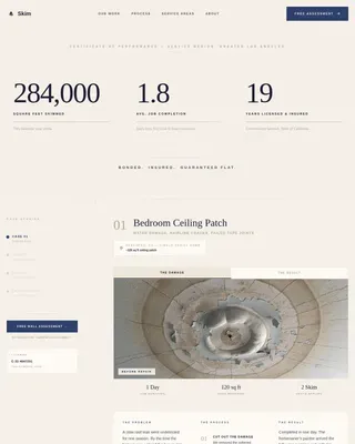 Certified Stucco Craftsperson Landing Page Template