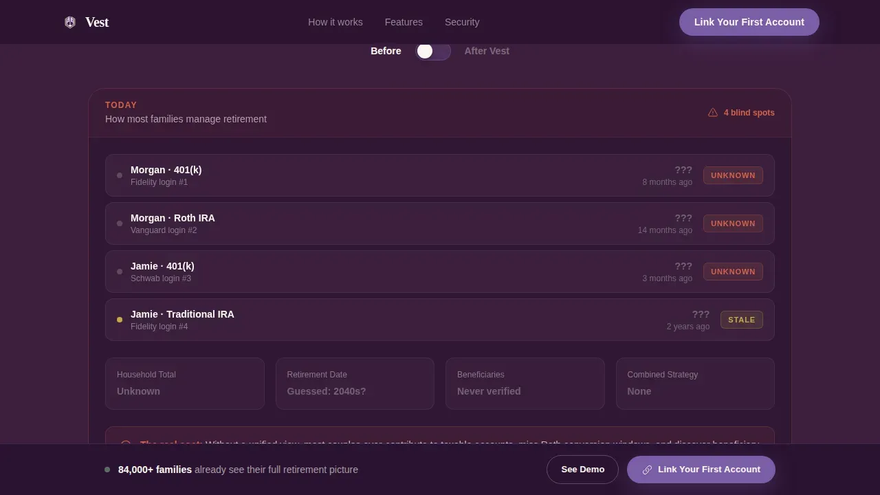 Joint & Family Finance Comparison Website Template