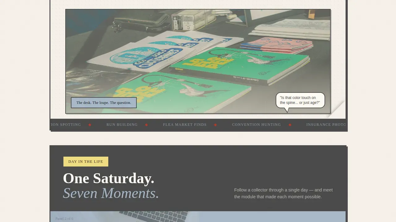 Curated Comic Book Collection | Free Website Template | Rocket