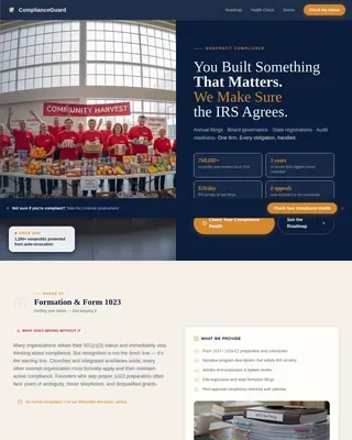 Streamlined Nonprofit Compliance | Free Website Template | Rocket