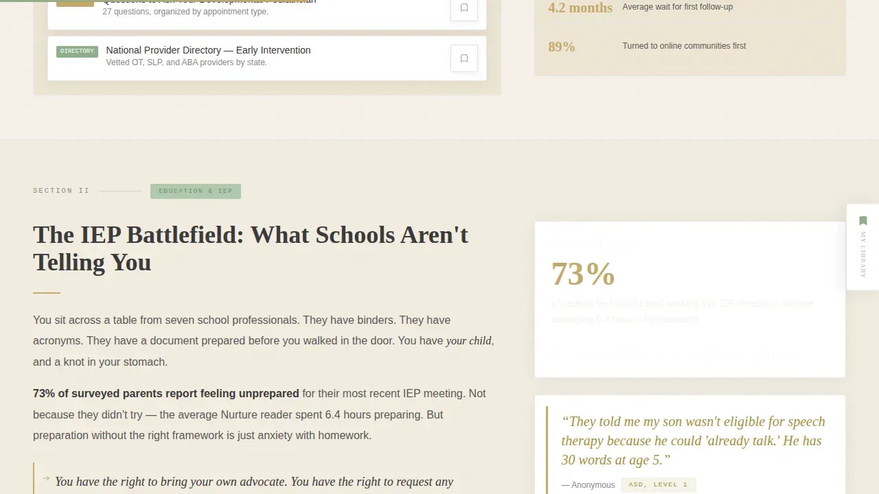 Evidence-Based Adaptive Parenting Landing Page Template
