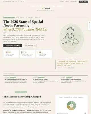 Evidence-Based Adaptive Parenting Landing Page Template
