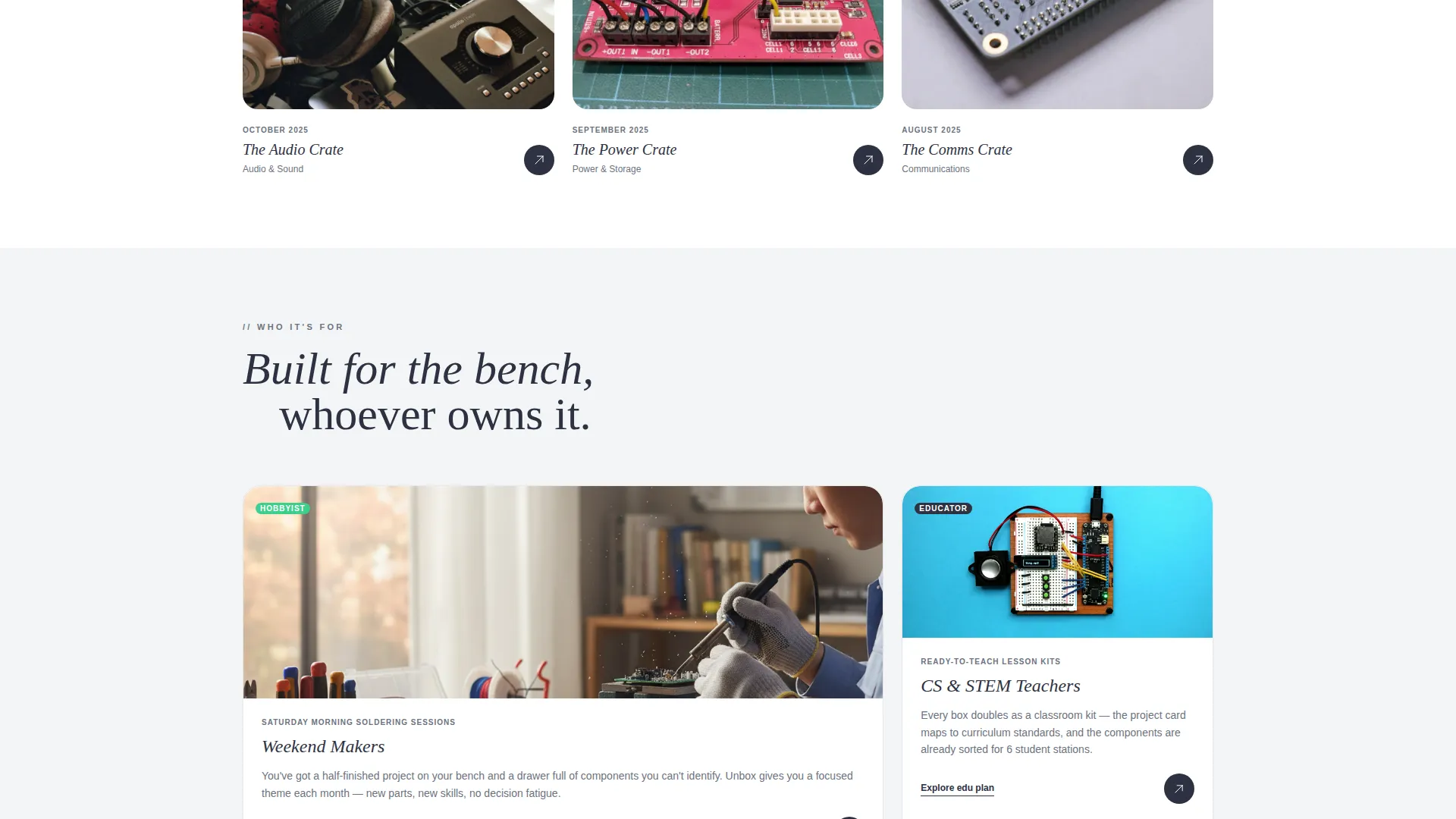 Electronics Subscription Box Landing Page Template