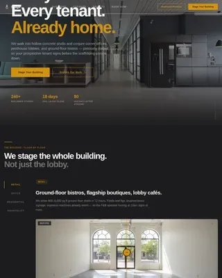 Premium Commercial Real Estate Landing Page Template