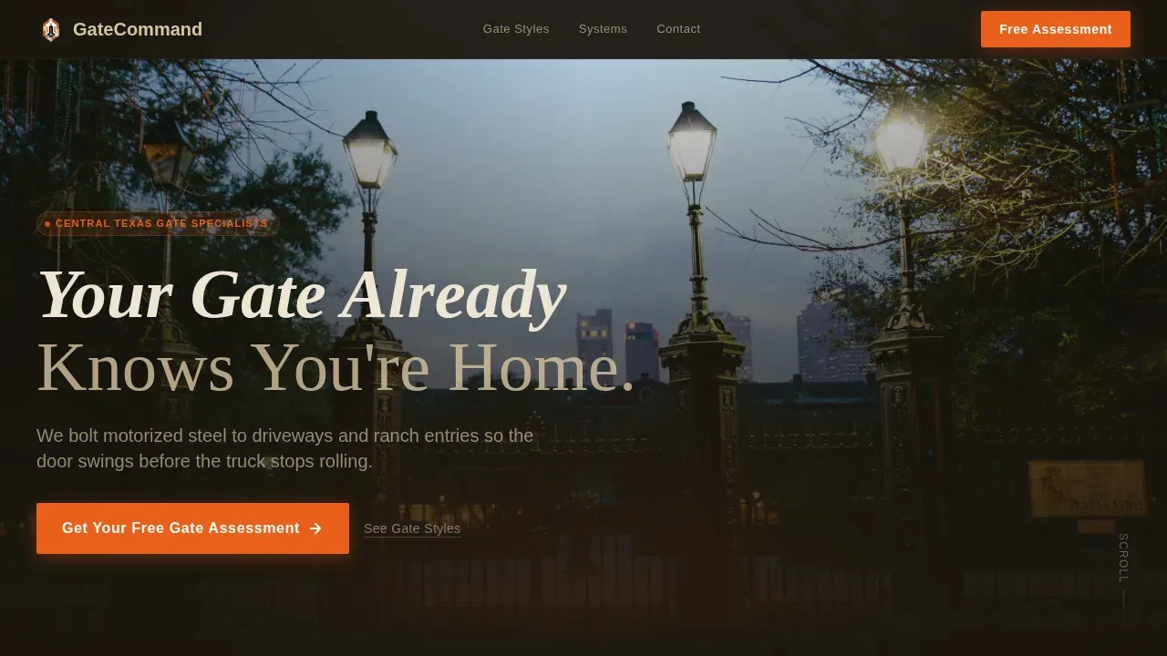 Effortless Gate Installation Landing Page Template