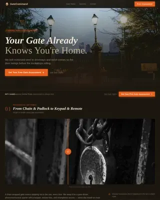 Effortless Gate Installation Landing Page Template