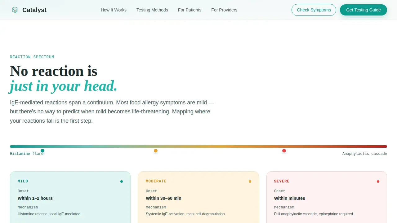 Allergy Testing Comparison Landing Page Template